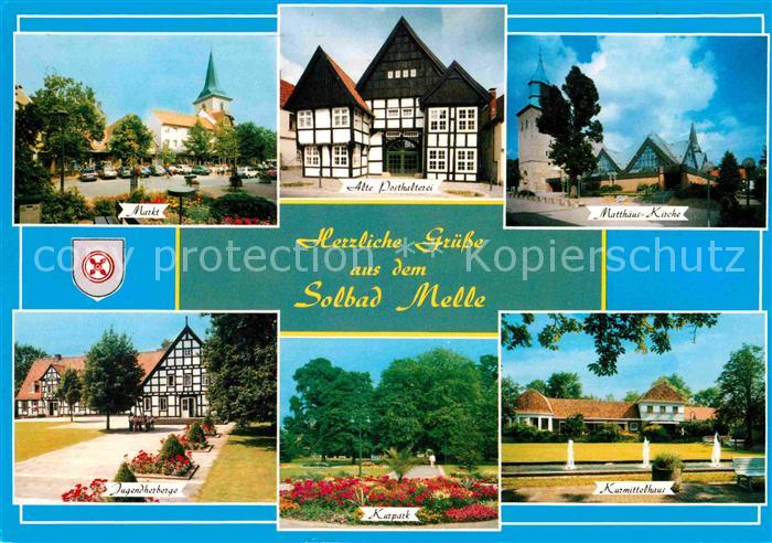 Bad Melle Osnabrueck Markt Kurmittelhaus Jugendherberge alte Posthalterei