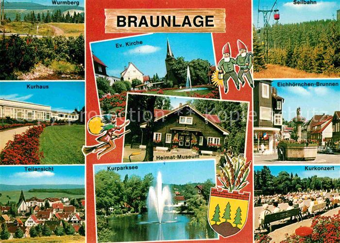 Braunlage Harz Seilbahn Eichh?rnchen Brunnen Kurhaus Wurmberg Heimat-Museum Kurk