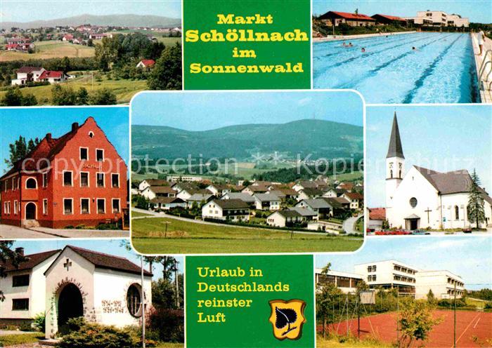 Markt Sch?llnach Hallenbad Freibad Kirche Tennis
