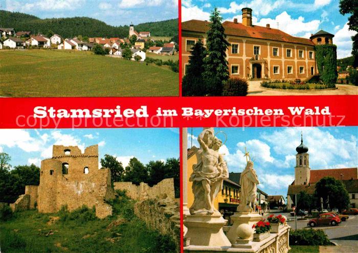 Stamsried Burgruinen Kirchenpartie