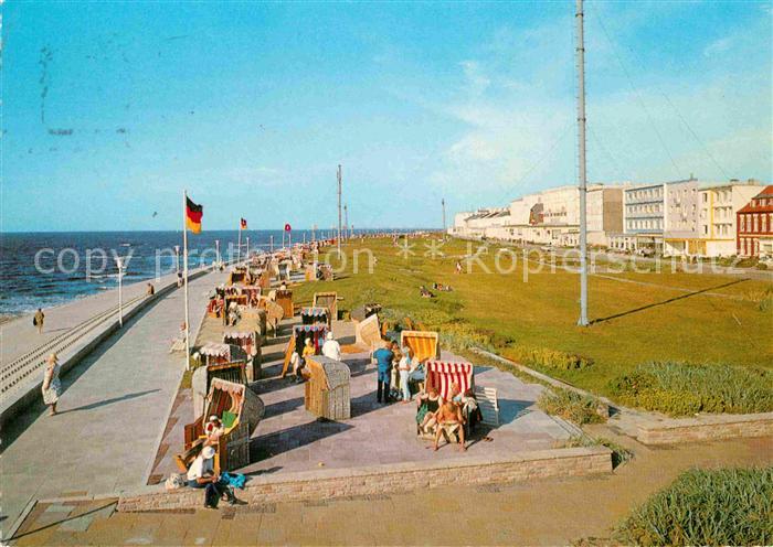 Norderney Nordseebad Strand Seepromenade