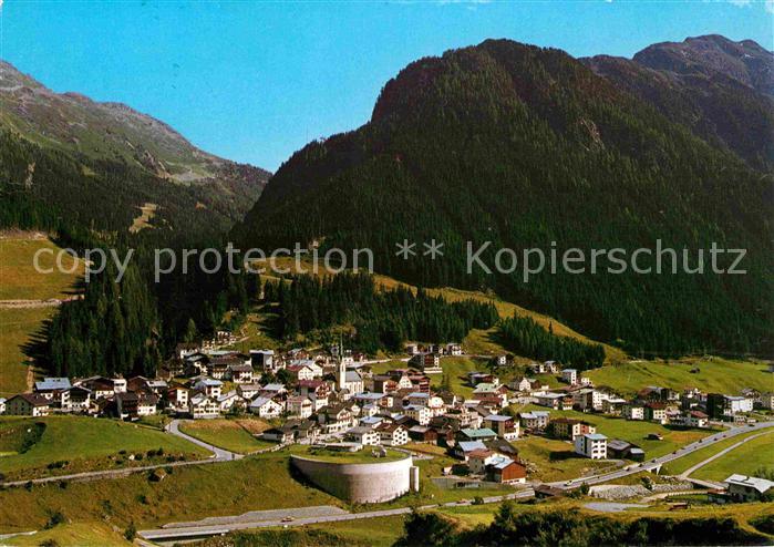 Ischgl Fliegeraufnahme Silvretta Hochalpenstrasse Paznauntal