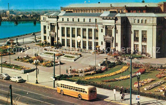 Columbus Ohio City Hall at Scioto River part of Columbus Civic Center