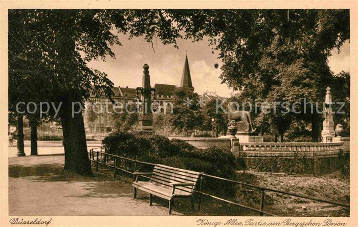 DuessELDORF  CITY Koenigsallee Partie am Bergischen Loewen