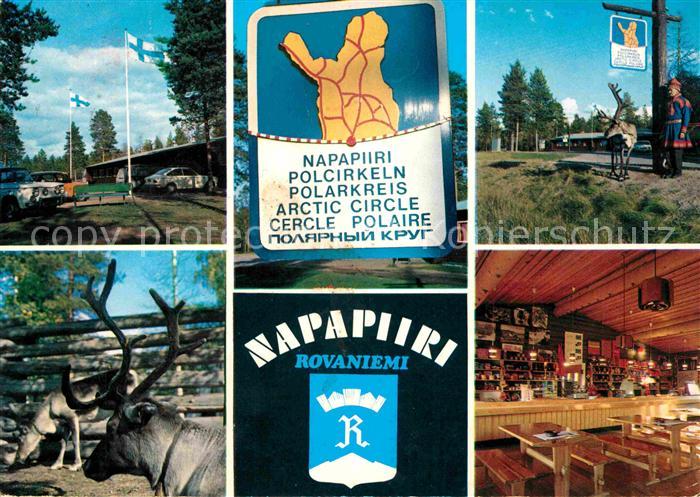 Rovaniemi Teilansichten Gaststaette Restaurant Rentiere