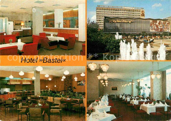 DRESDEN Elbe Interhotels Hotel Bastei Empfangshalle Grill Restaurant Wasserspiel