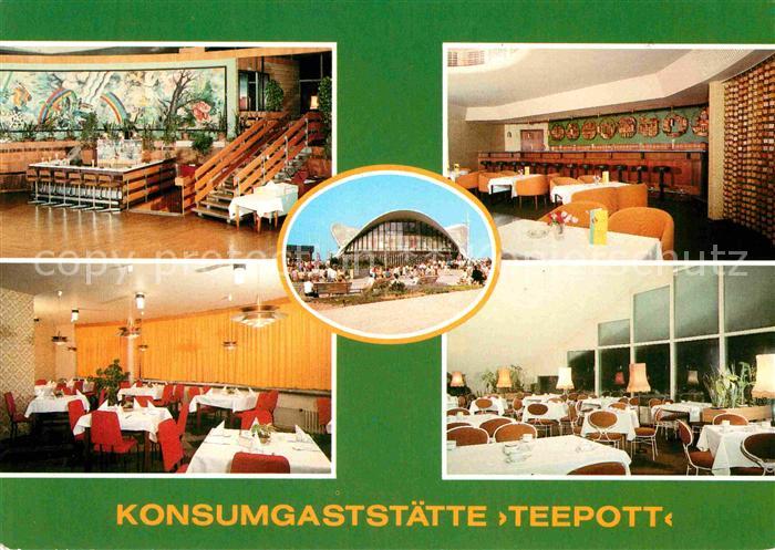 Warnemuende Ostseebad Konsumgaststaette Teepott Bar Restaurant Cafe