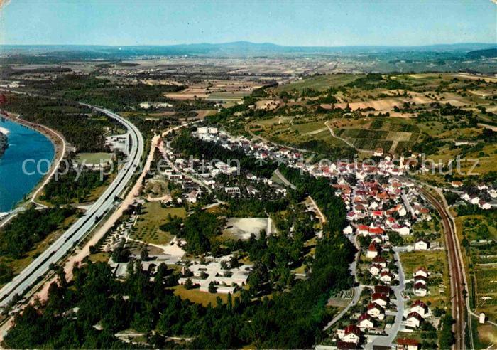 Bad Bellingen Mineral Thermalbad am Oberrhein Fliegeraufnahme