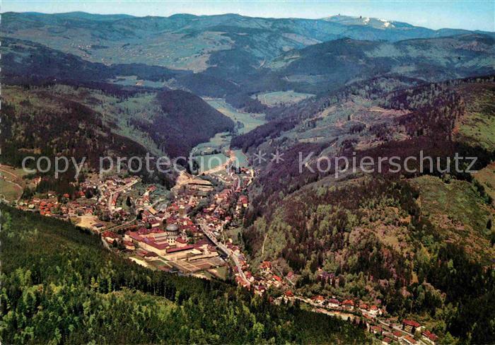 St Blasien Heilklimatischer Kurort im Hochschwarzwald Fliegeraufnahme