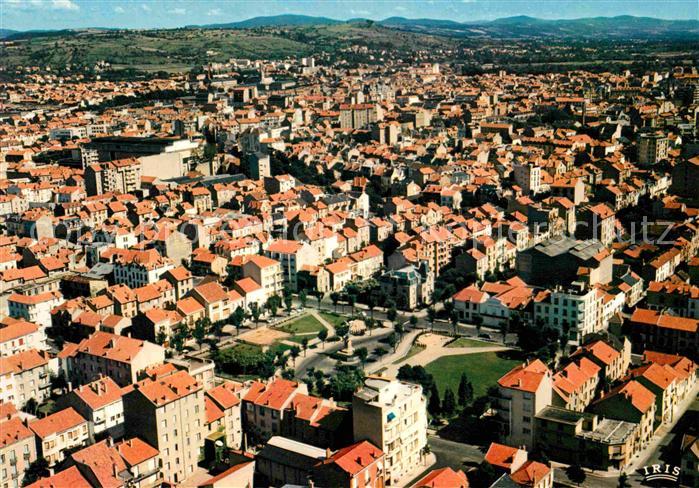 Vichy Allier Place de la Republique Monts de la Madeleine vue aerienne