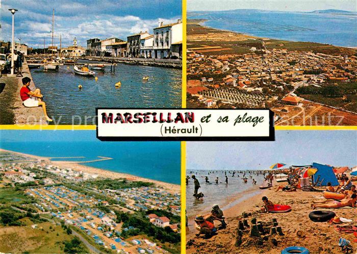 Marseillan Herault Port de Plaisance Station balneaire Plage vue aerienne