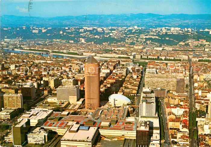 Lyon France La Part Dieu vue aerienne