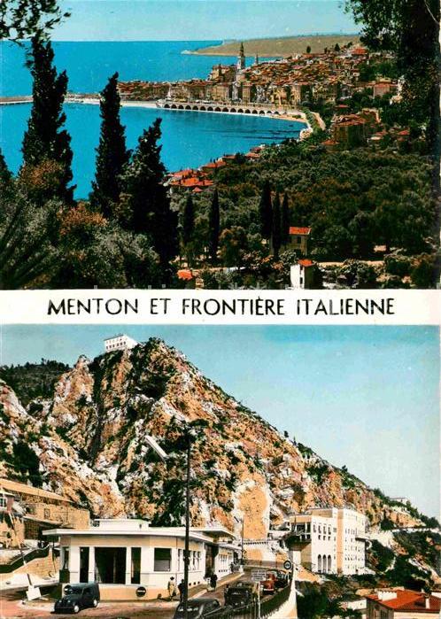 Menton Alpes Maritimes et Frontiere Italienne