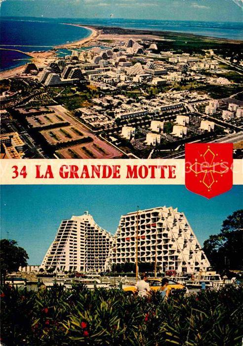La Grande-Motte Hotels Ferienanlage Fliegeraufnahme