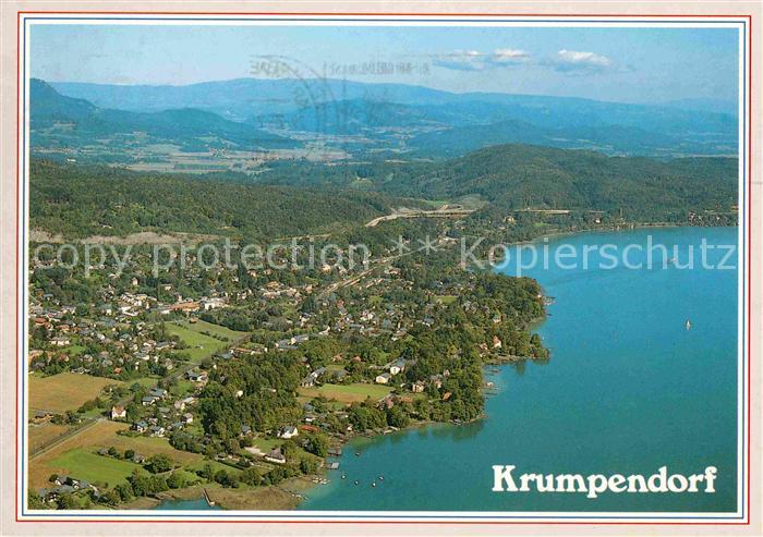 Krumpendorf Woerthersee Alpenseebad Fliegeraufnahme