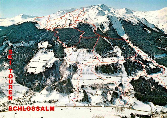 Bad Hofgastein Skitouren Wintersportzentrum Alpen Fliegeraufnahme