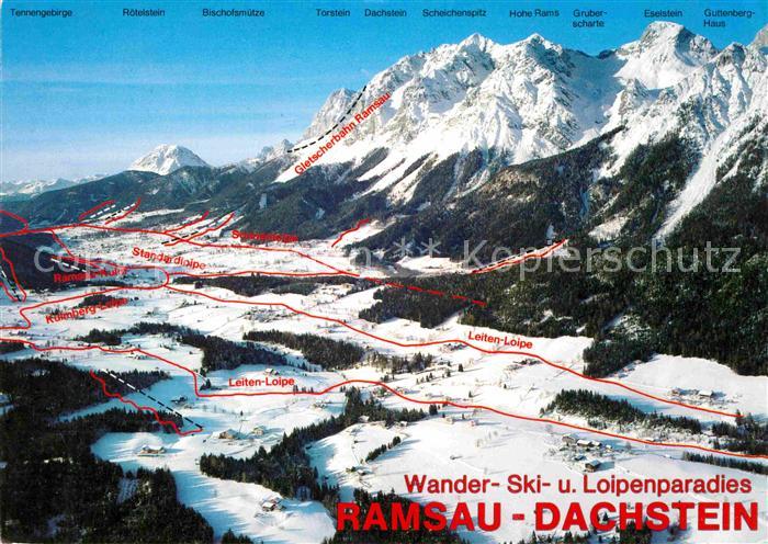 Ramsau Dachstein Steiermark Panorama Wintersportplatz Dachsteingebirge Fliegerau