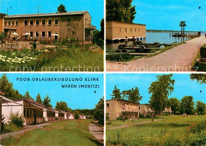 Klink Waren FDGB Urlaubersiedlung an der Mueritz Mecklenburgische Seenplatte