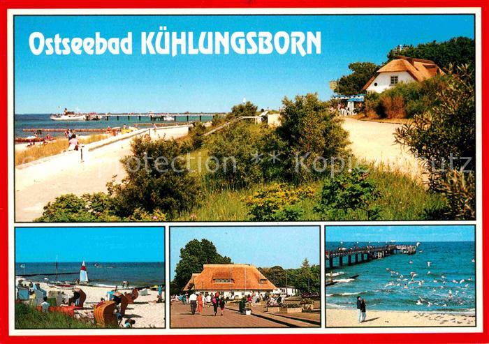 Kuehlungsborn Ostseebad Strand Promenade Gaststaette Seebruecke
