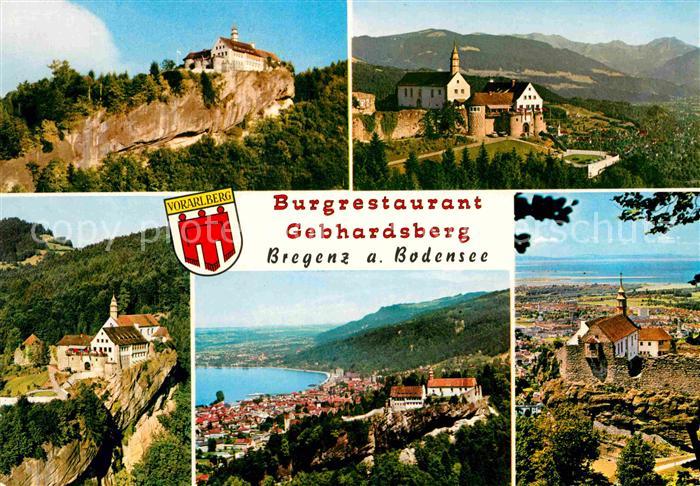 Bregenz Vorarlberg Burgrestaurant Gebhardsberg Bodensee Alpen
