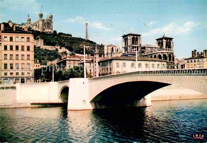 Lyon France Pont Tilsitt Cathedrale Saint Jean
