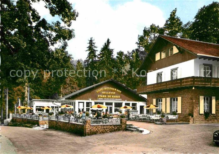 Philippsbourg Cafe Restaurant Bellevue Etang de Hanau Plage