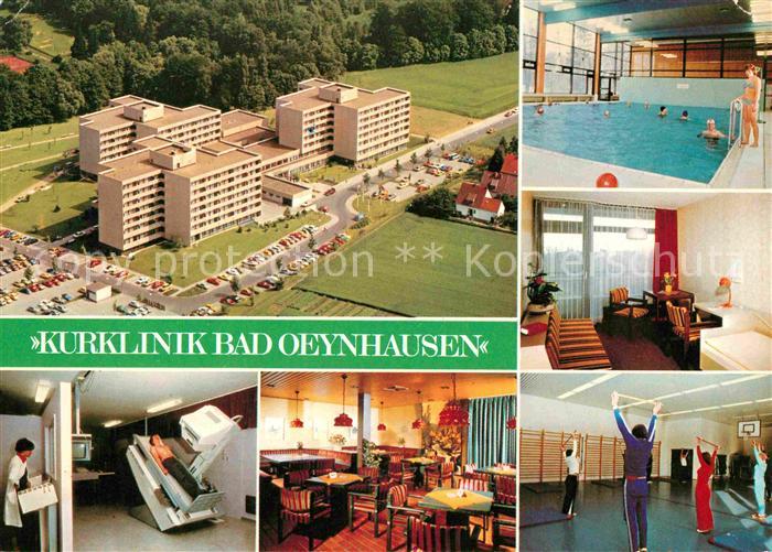 Bad Oeynhausen Kurklinik Fliegeraufnahme Hallenbad Gymnastikraum