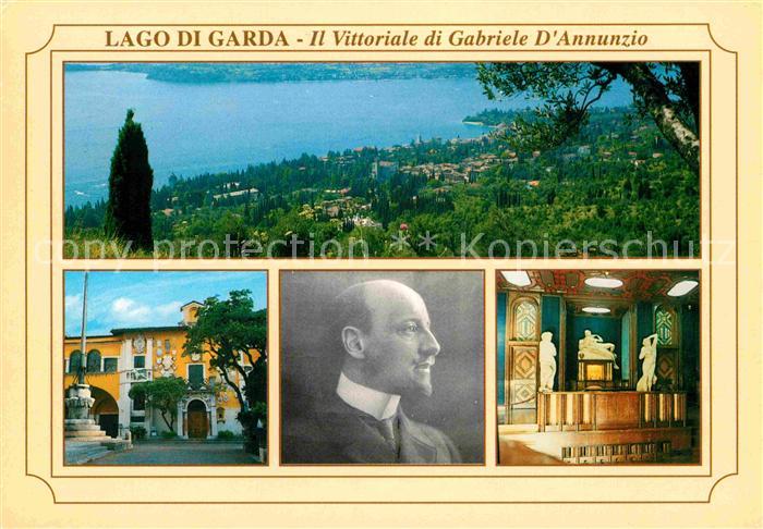 Gardone Garda Il Vittoriale di Gabriele d Annunzio Villa Portrait Panorama Garda