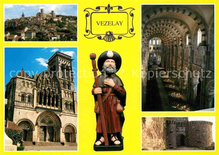 Vezelay Basilique romane Sainte Marie Madeleine Porte Neuve