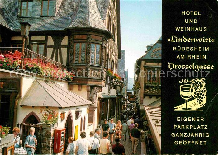Ruedesheim Rhein Hotel und Weinhaus Lindenwirt Drosselgasse