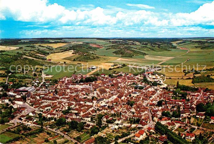 Vermenton Vue generale aerienne Vallee de la Cure
