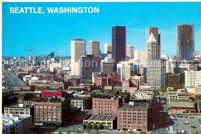 Seattle Downtown Business District Skyscrapers