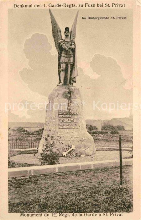 Saint-Privat-la-Montagne Denkmal des 1. Garderegiments zu Fuss