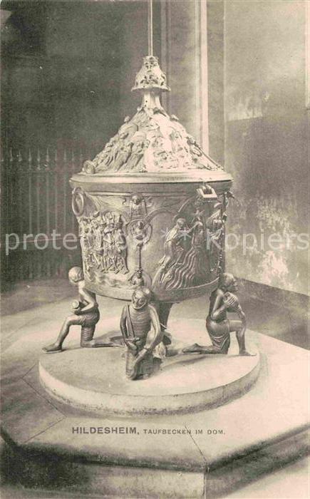 HILDESHEIM  CITY Taufbecken im Dom