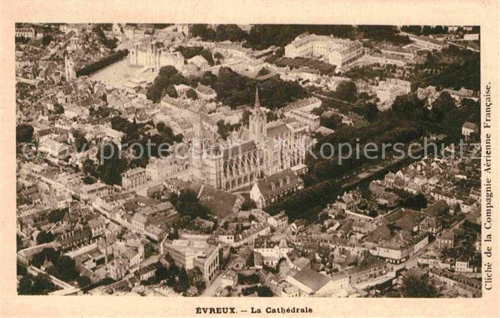 Evreux Cathedrale vue aerienne