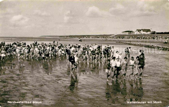 Buesum Nordseebad Wattenlaufen mit Musik