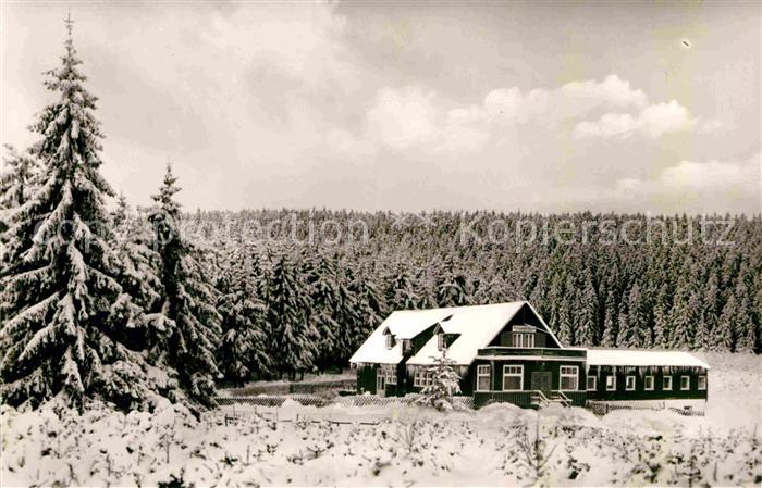 Bad Harzburg Marienteichbaude Gaststaette Pension Winterpanorama