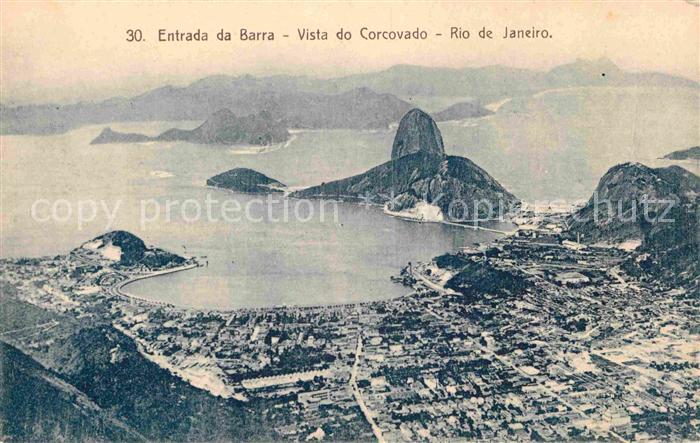 Rio de Janeiro Entrada da Barra Vista do Corcovado Zuckerhut