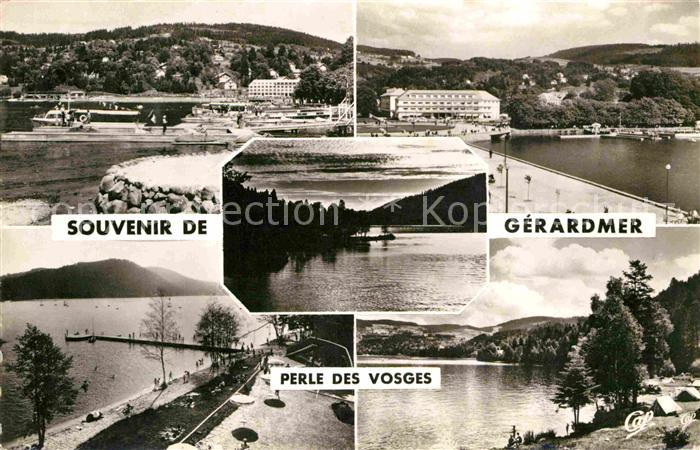 Gerardmer Vosges Embarcaderes Hotel Beau Rivage Contre jour sur le Lac Club Naut