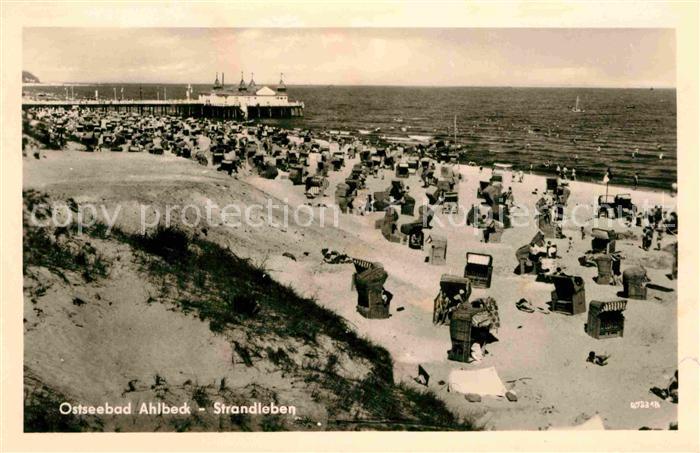 Ahlbeck Ostseebad Strandleben Seebruecke
