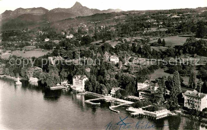 Amphion Les Grands Hotels Lac Leman Dent d Oche Genfersee Fliegeraufnahme