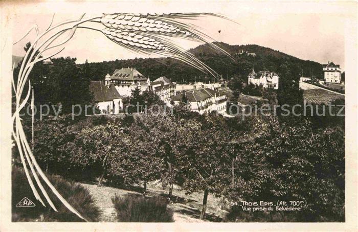 Trois Epis Haut Rhin Elsass Vue prise du Belvedere Drei Ähren