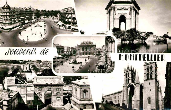 Montpellier Herault Place de la Comedie Chateau Theatre Cat