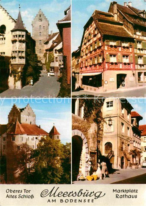 Meersburg Bodensee Oberes Tor Altes Schloss Marktplatz Rathaus