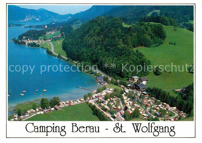 St Wolfgang Wolfgangsee Camping Ferienanlage Berau Fliegeraufnahme
