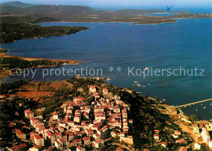 Porto-Vecchio Vieille Ville regardant le Golfe vue aerienne