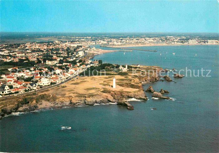 Croix de Vie Vendee Corniche Vendéenne et le port vue aerienne