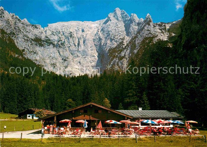 BERCHTESGADEN Bayern Scharitzkehlalm mit Hohem Goell Berchtesgadener Alpen