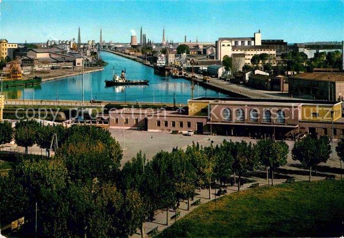 Ravenna Italia Porto e Stazione Ferroviaria Hafen Bahnhof