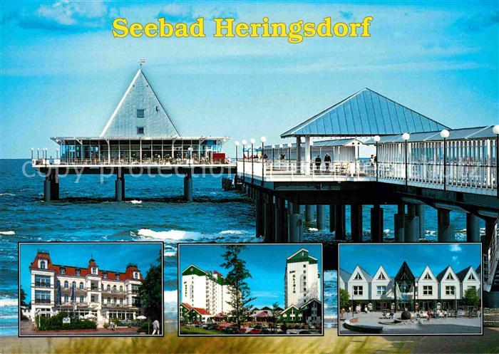 Heringsdorf Ostseebad Usedom Seebruecke Kurhaeuser
